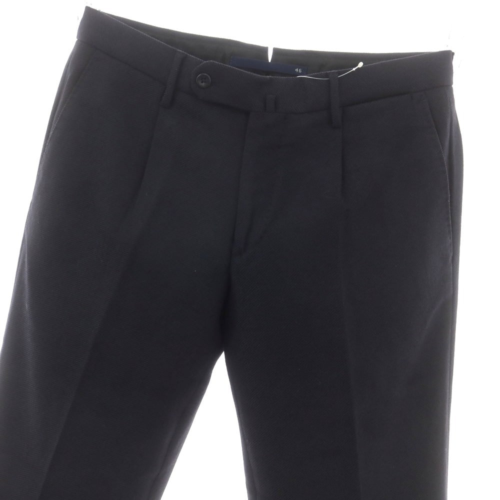 【中古】インコテックス INCOTEX ストレッチ ウールナイロン ドレススラックスパンツ ネイビー【 46 】【 状態ランクB 】【 メンズ 】
