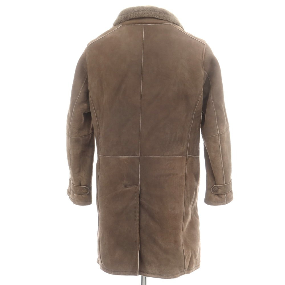 【中古】ジモス GMS-75 GIMO’S ムートン コート ブラウン【 表記なし(XS) 】【 状態ランクD 】【 メンズ 】