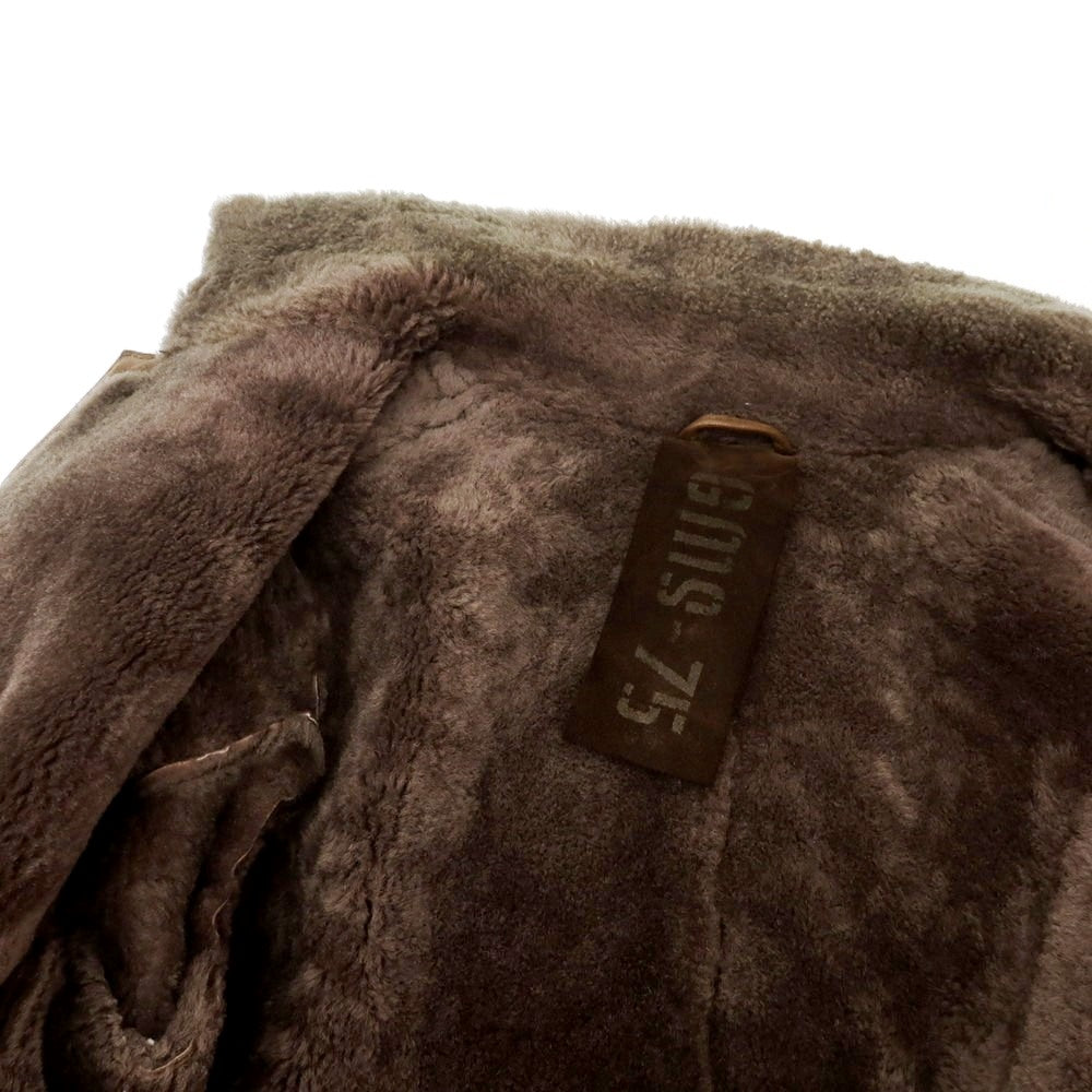 【中古】ジモス GMS-75 GIMO’S ムートン コート ブラウン【 表記なし(XS) 】【 状態ランクD 】【 メンズ 】