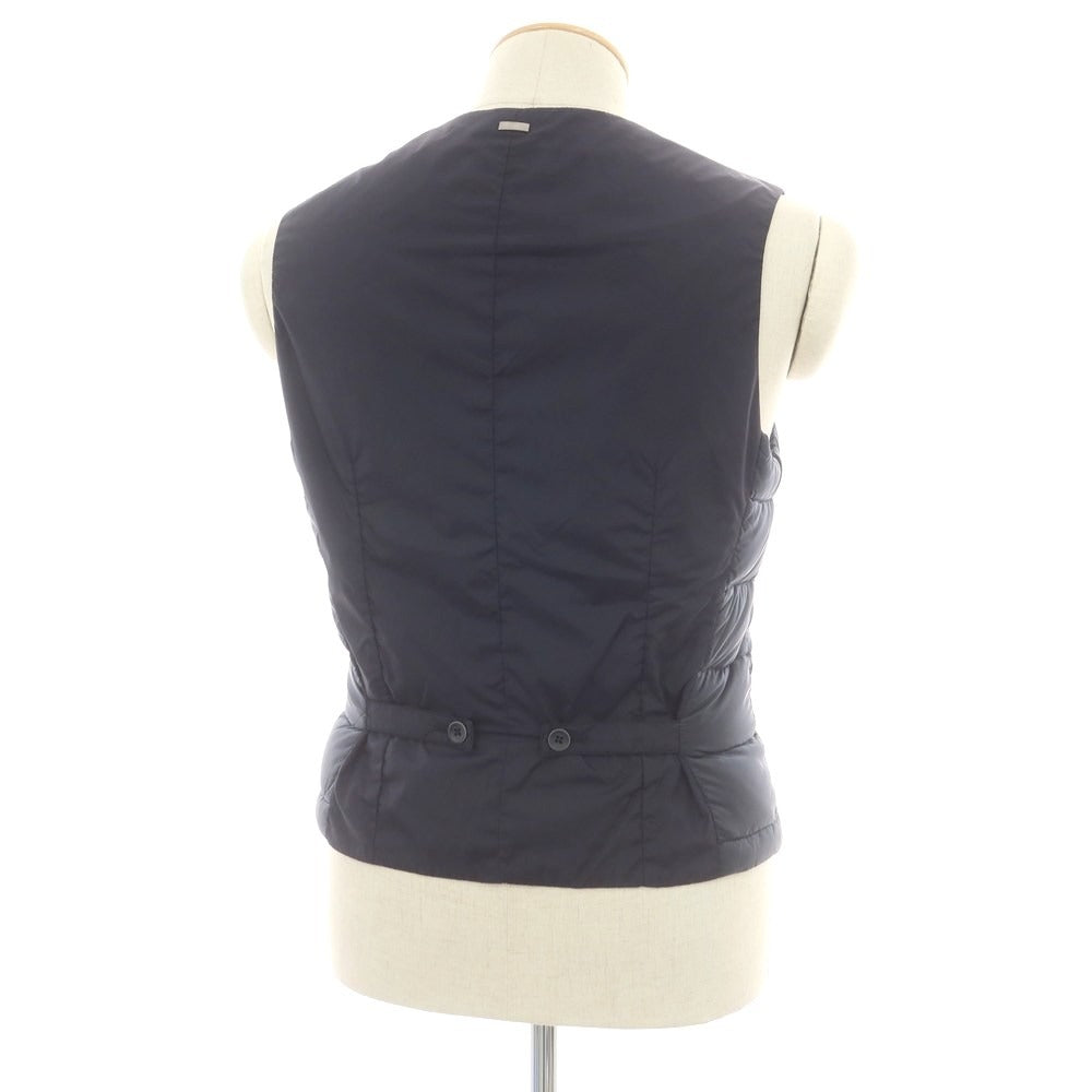 【中古】ヘルノ Herno ナイロン ジレ型 ダウンベスト ネイビー【 44 】【 状態ランクB 】【 メンズ 】