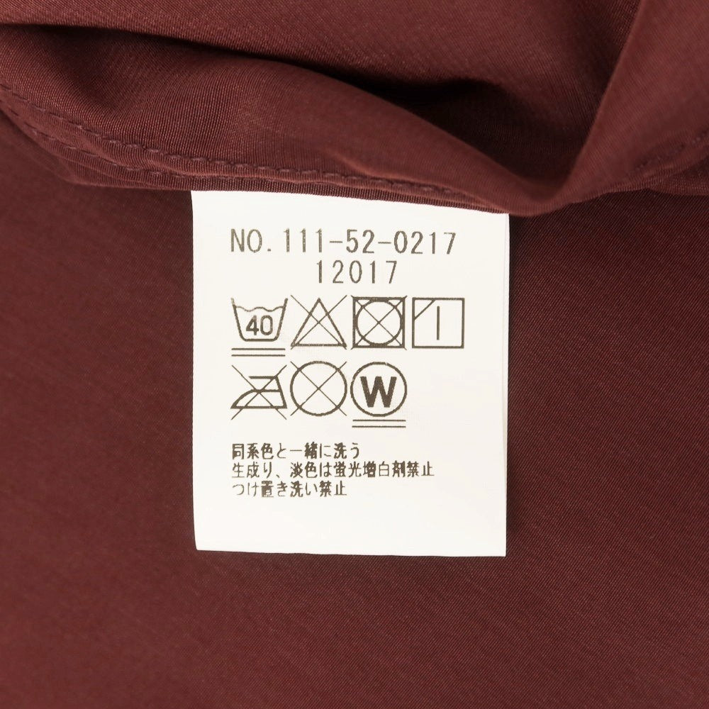 【中古】シップス SHIPS ポリエステル オープンカラー 半袖シャツ ボルドー【 M 】【 状態ランクB 】【 メンズ 】