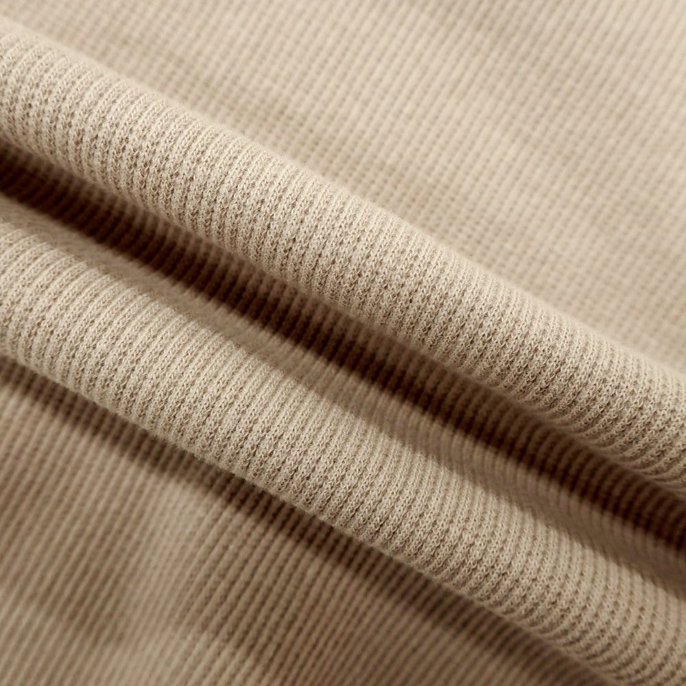 【中古】スリーピースリーピー SLEEPY SLEEPY ストレッチ コットン ヘンリーネック 長袖Tシャツ サンドベージュ系【 ONE SIZE 】【 状態ランクA 】【 メンズ 】