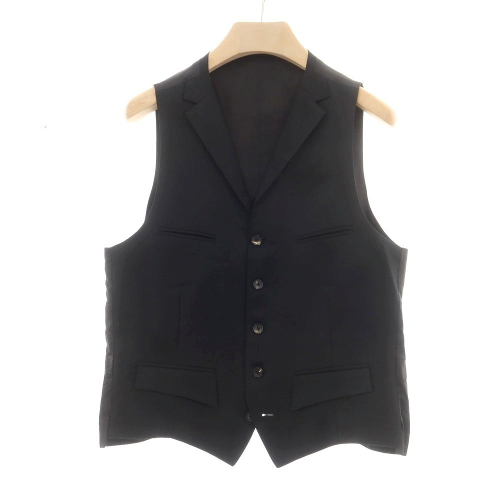 【中古】バーバリーブラックレーベル BURBERRY BLACK LABEL ウール スリーピース 3つボタンスーツ ブラック【 38 】【 状態ランクC 】【 メンズ 】