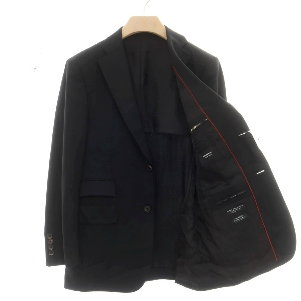 【中古】バーバリーブラックレーベル BURBERRY BLACK LABEL ウール スリーピース 3つボタンスーツ ブラック【 38 】【 状態ランクC 】【 メンズ 】
