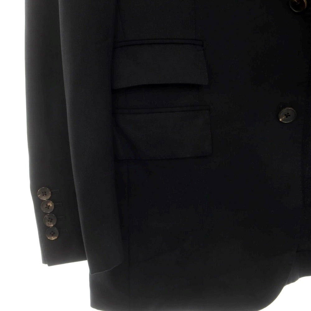 【中古】バーバリーブラックレーベル BURBERRY BLACK LABEL ウール スリーピース 3つボタンスーツ ブラック【 38 】【 状態ランクC 】【 メンズ 】