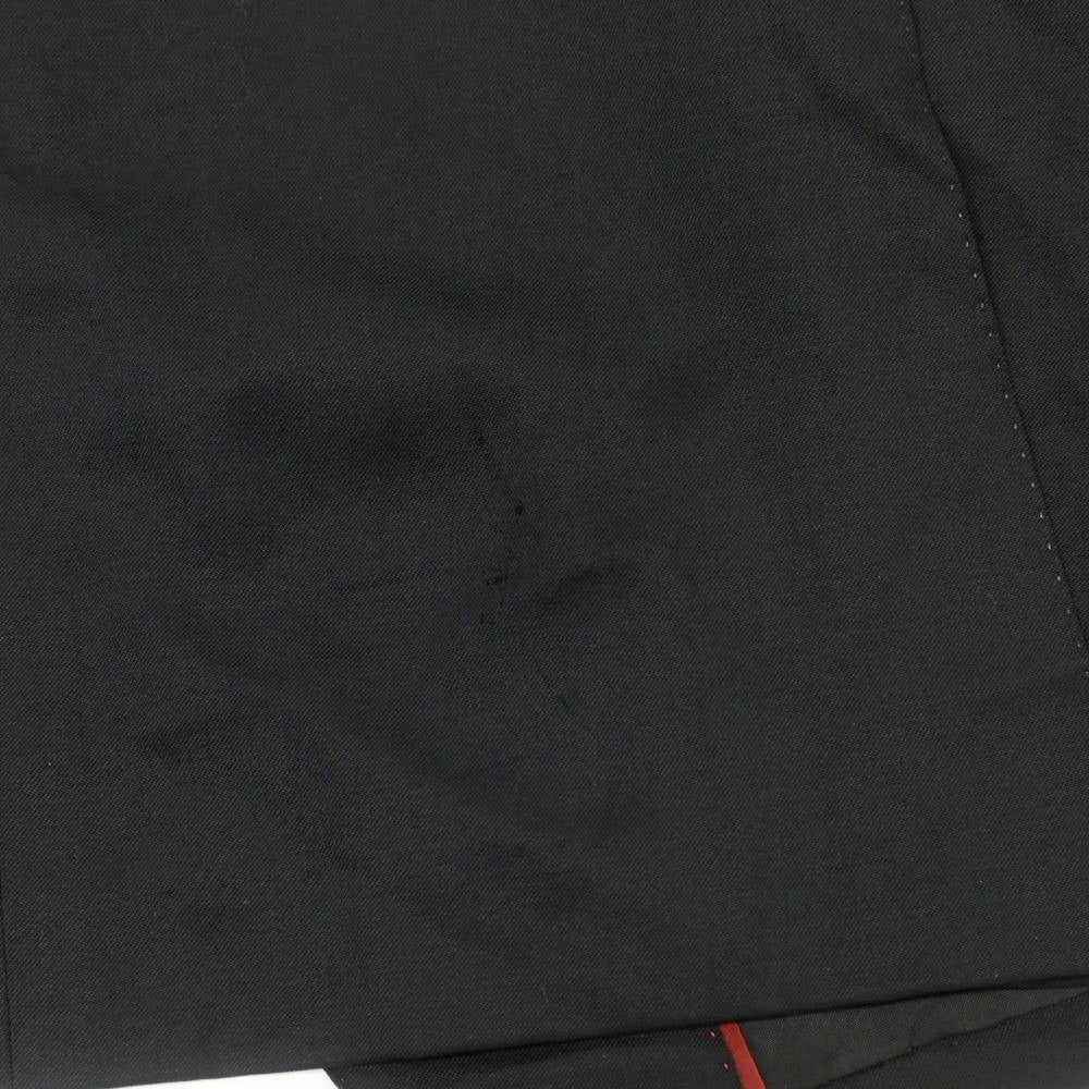 【中古】バーバリーブラックレーベル BURBERRY BLACK LABEL ウール スリーピース 3つボタンスーツ ブラック【 38 】【 状態ランクC 】【 メンズ 】