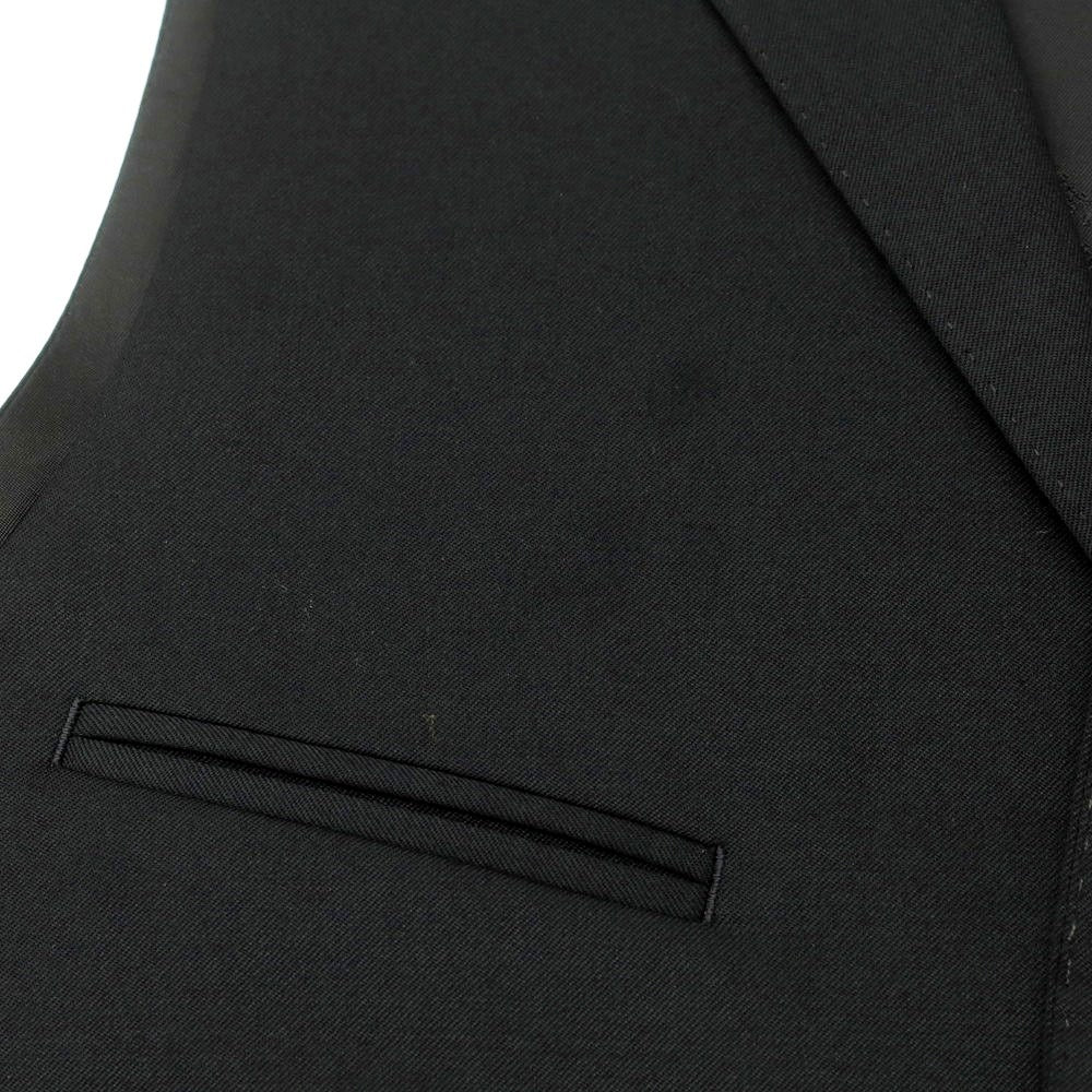 【中古】バーバリーブラックレーベル BURBERRY BLACK LABEL ウール スリーピース 3つボタンスーツ ブラック【 38 】【 状態ランクC 】【 メンズ 】