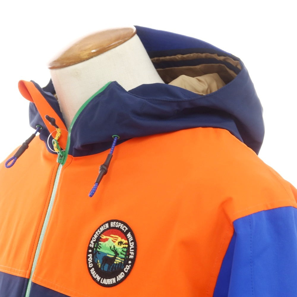 【中古】ポロ ラルフローレン Polo Ralph Lauren ポリエステル シェルジャケット
ネイビーxオレンジ【 M 】【 状態ランクB 】【 メンズ 】