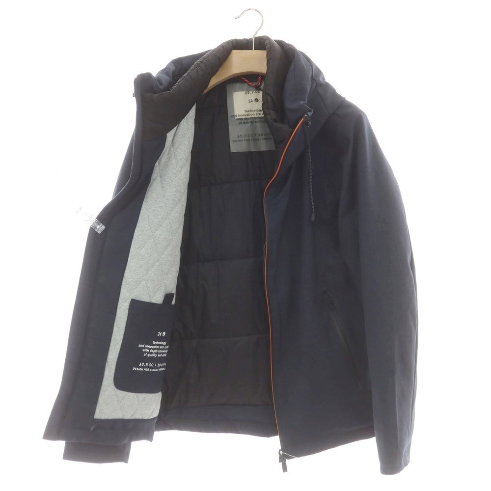 【中古】アティピコ AT.P.CO ポリエステル ダブルジップ 中綿ブルゾン ネイビー【 L 】【 状態ランクA 】【 メンズ 】