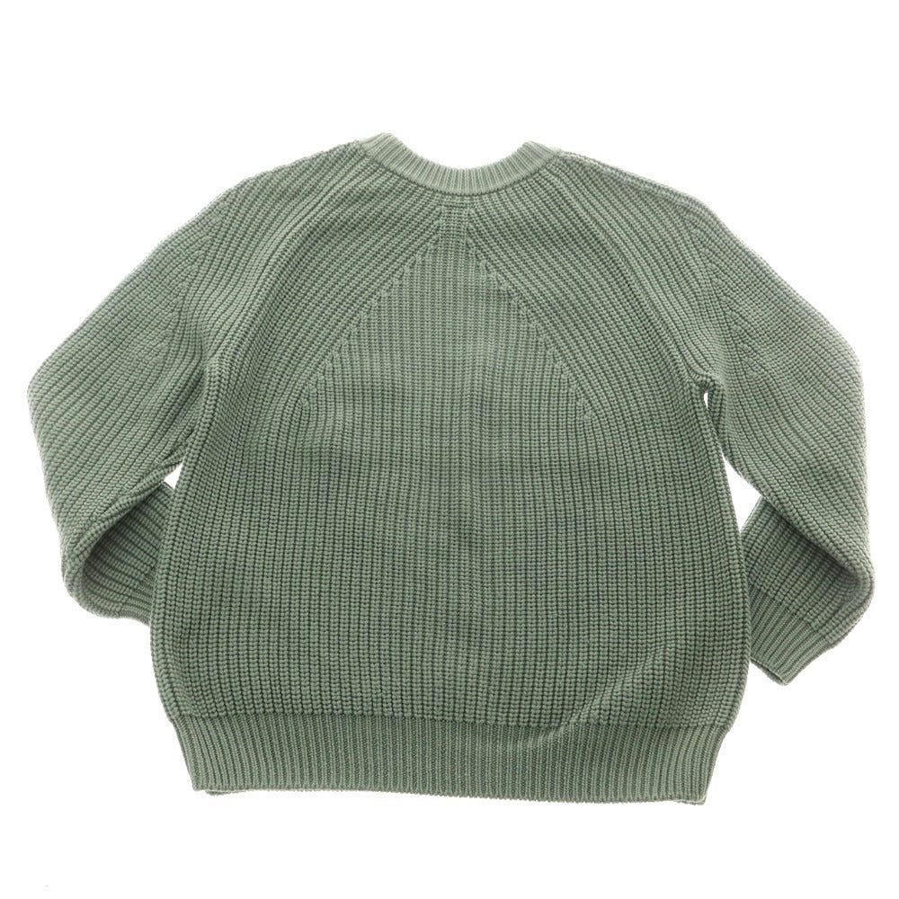 【中古】バトナー BATONER ウール クルーネック プルオーバーニット スモーキーグリーン【 1 】【 状態ランクB 】【 メンズ 】