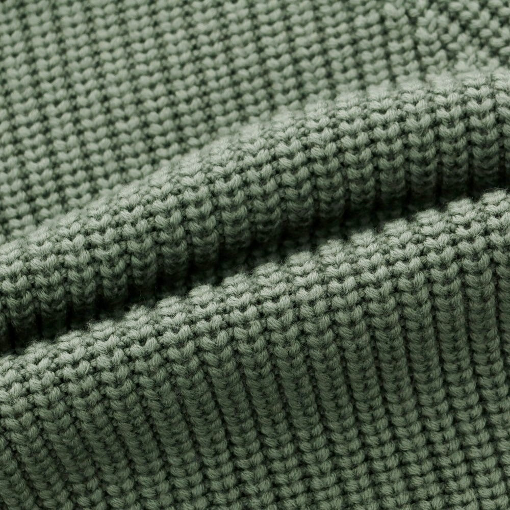 【中古】バトナー BATONER ウール クルーネック プルオーバーニット スモーキーグリーン【 1 】【 状態ランクB 】【 メンズ 】