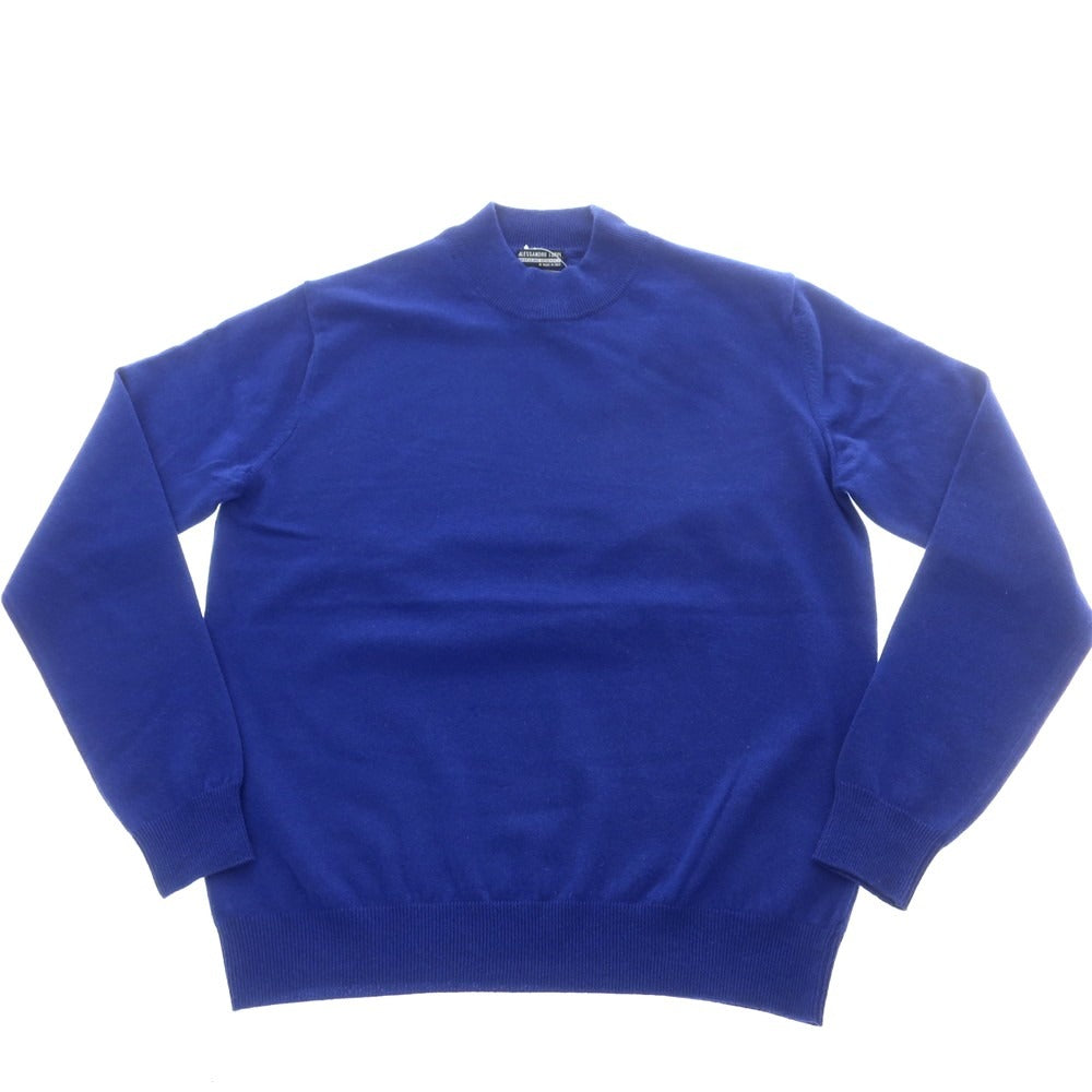 【中古】アレッサンドロルッピ Alessandro Luppi ウールカシミヤ モックネック プルオーバーニット ブルー【 50 】【 状態ランクB 】【 メンズ 】