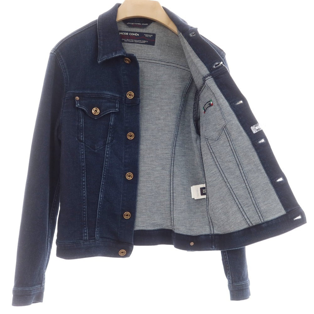 【中古】ヤコブコーエン JACOB COHEN YORK COMF ジャージーコットン トラッカージャケット ネイビー【 XS 】【 状態ランクB 】【 メンズ 】