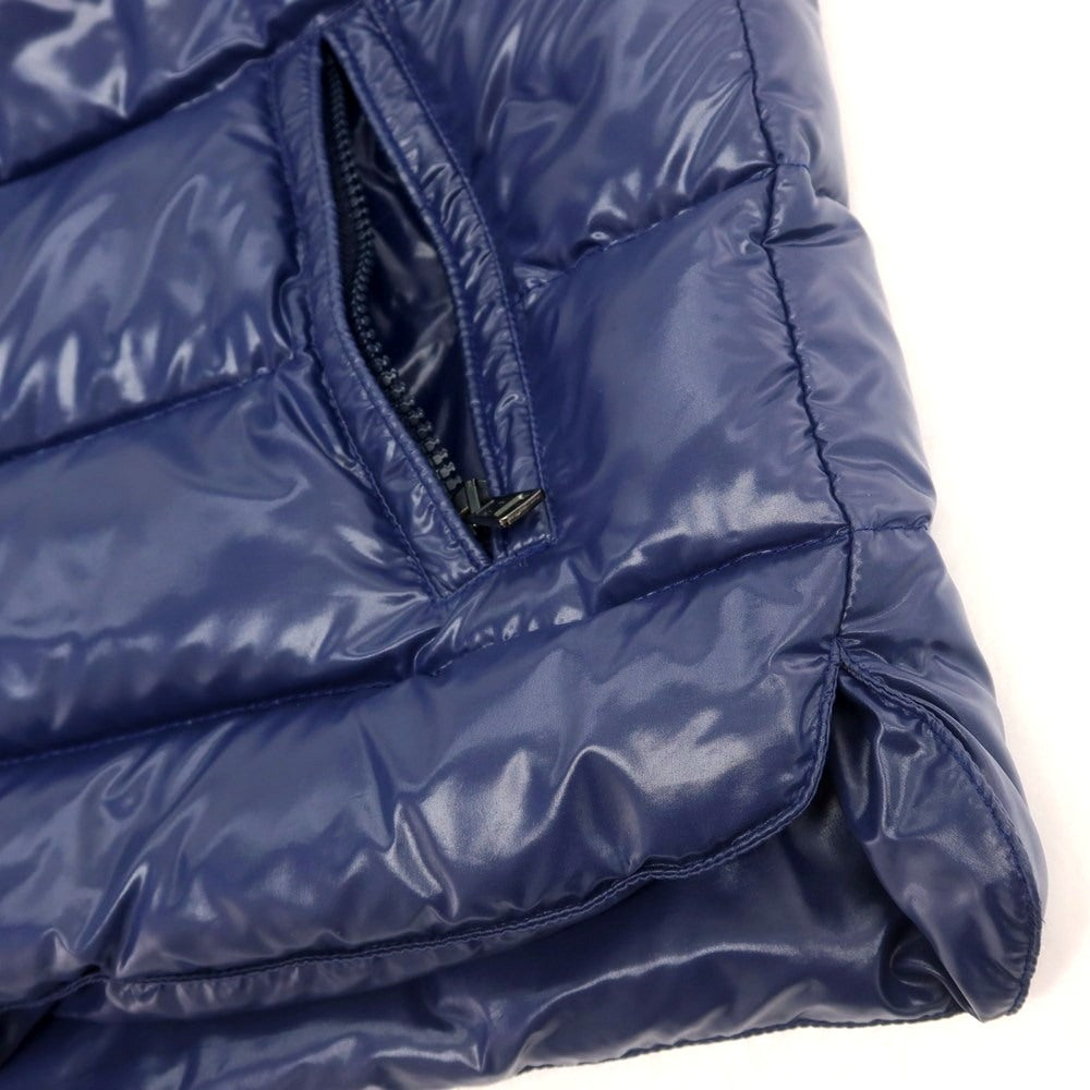 【中古】モンクレール MONCLER ナイロン スタンドカラー ダウンベスト ネイビー【 状態ランクB 】【 メンズ 】