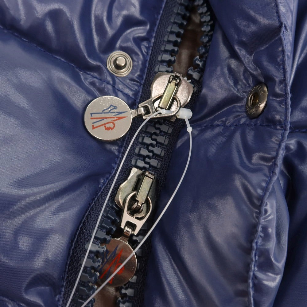 【中古】モンクレール MONCLER ナイロン スタンドカラー ダウンベスト ネイビー【 状態ランクB 】【 メンズ 】