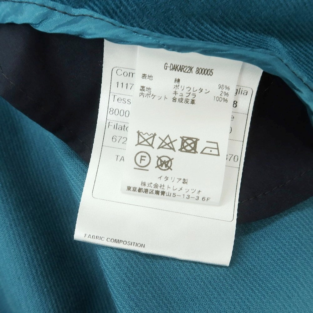 【中古】タリアトーレ TAGLIATORE Brilla per il gusto別注 ストレッチ コットン 細畝コーデュロイ 2B カジュアルジャケット ブルーグリーン系【 48 】【 状態ランクB 】【 メンズ 】