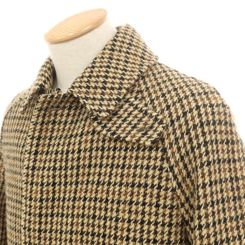 【中古】カモシタ camoshita ウール ステンカラーコート ベージュxブラック【 44 】【 状態ランクB 】【 メンズ 】