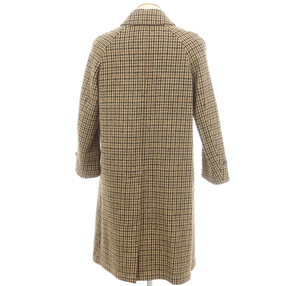 【中古】カモシタ camoshita ウール ステンカラーコート ベージュxブラック【 44 】【 状態ランクB 】【 メンズ 】