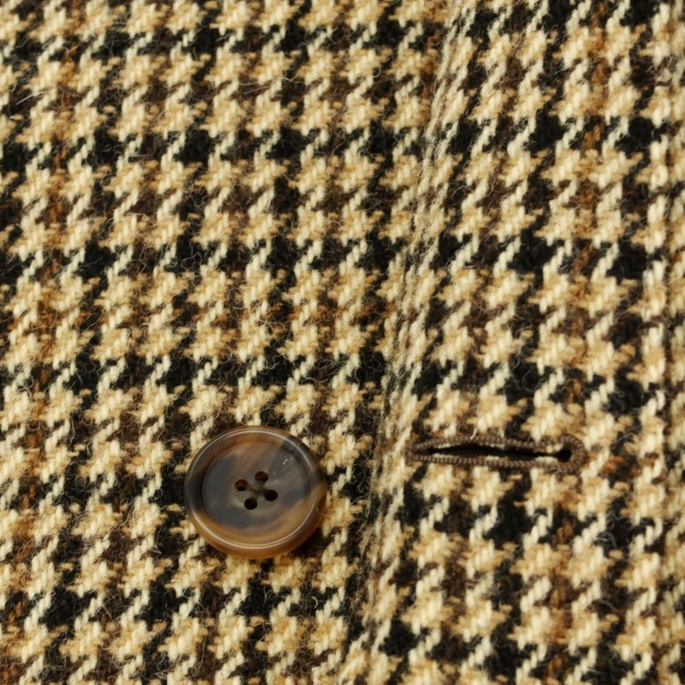 【中古】カモシタ camoshita ウール ステンカラーコート ベージュxブラック【 44 】【 状態ランクB 】【 メンズ 】