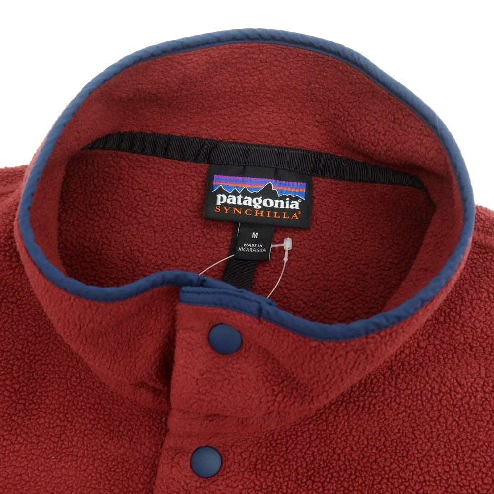【中古】パタゴニア patagonia スナップT フリースジャケット マルーン【 M 】【 状態ランクB 】【 メンズ 】
