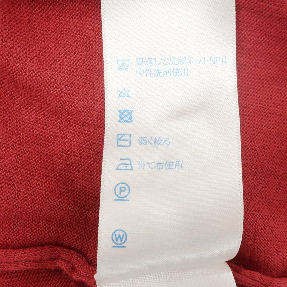【中古】ジョンスメドレー JOHN SMEDLEY ハイゲージ コットン 半袖 ポロニット レッド【 S 】【 状態ランクB 】【 メンズ 】