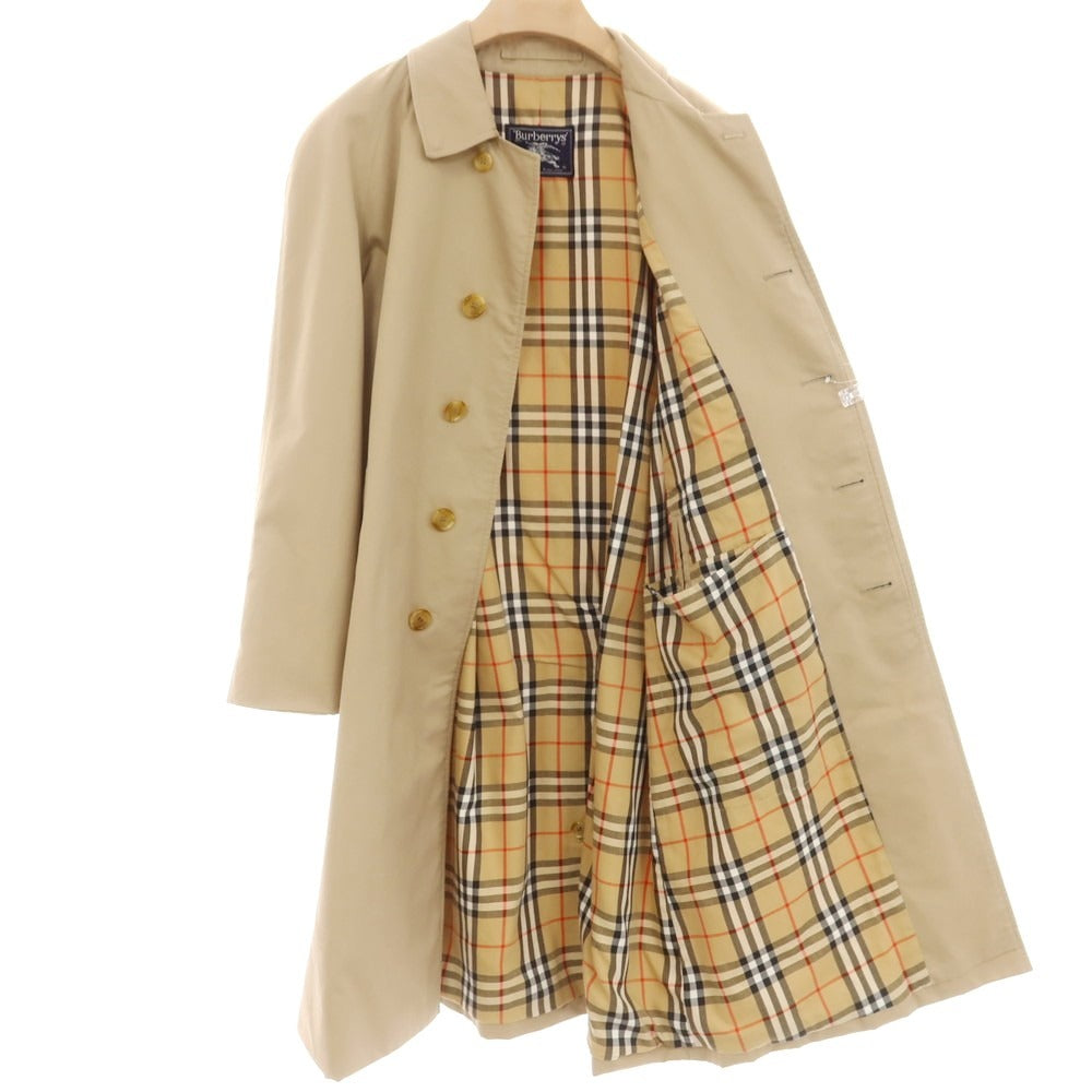 【中古】バーバリー BURBERRY コットンポリエステル ステンカラーコート ベージュ【 48 】【 状態ランクB 】【 メンズ 】