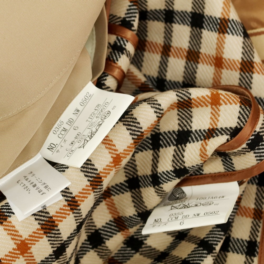 【中古】ダックス DAKS ポリエステルコットン トレンチコート ベージュ【 6 】【 状態ランクB 】【 メンズ 】