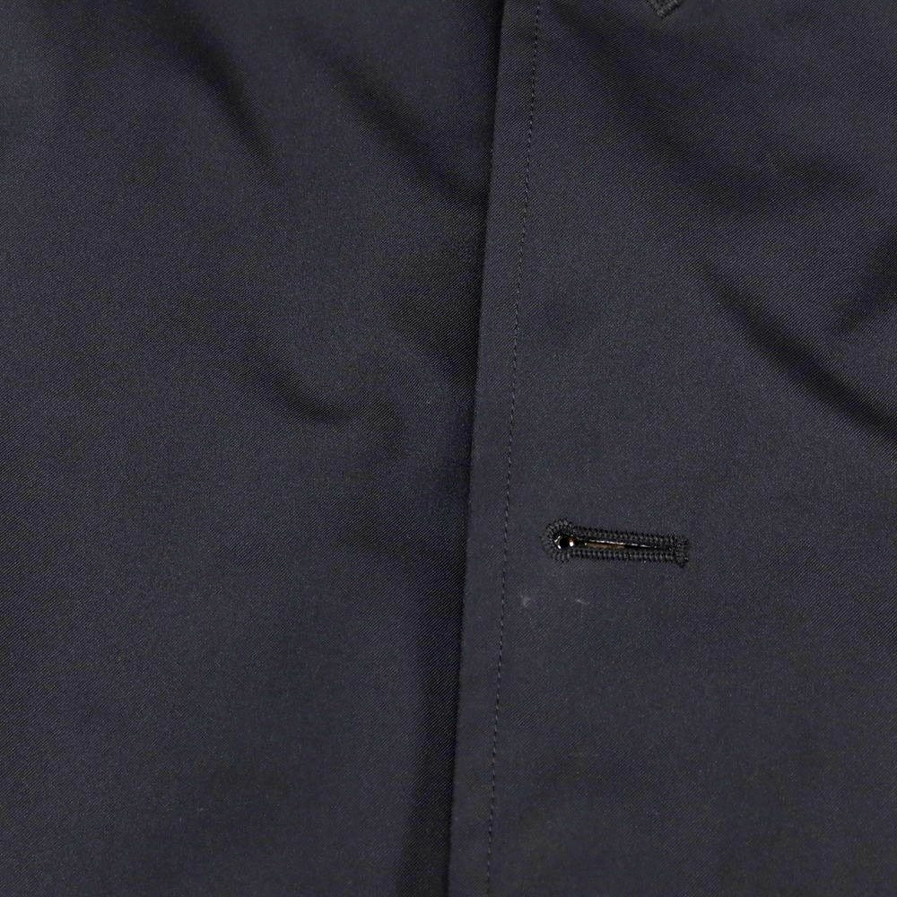 【中古】ムーレー MOORER ポリエステル 中綿入り ダブルブレストコート ネイビー【 48 】【 状態ランクB 】【 メンズ 】