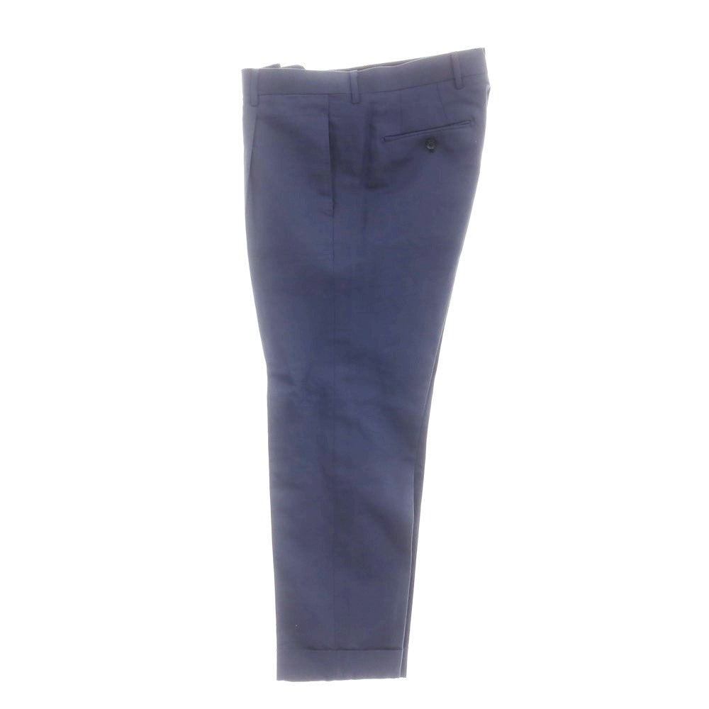 【中古】ビームスエフ BEAMS F コットンリネン 3つボタンスーツ ライトネイビー【 50 】【 状態ランクB 】【 メンズ 】