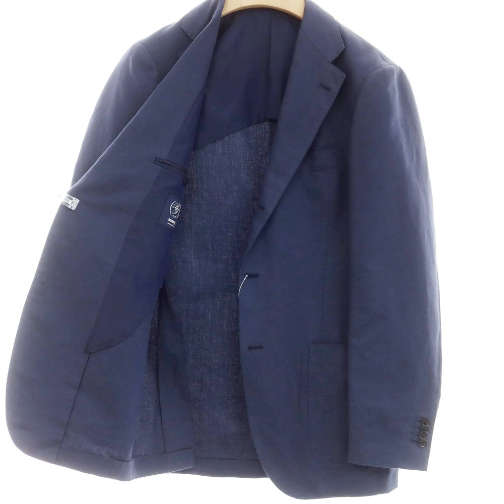 【中古】ビームスエフ BEAMS F コットンリネン 3つボタンスーツ ライトネイビー【 50 】【 状態ランクB 】【 メンズ 】