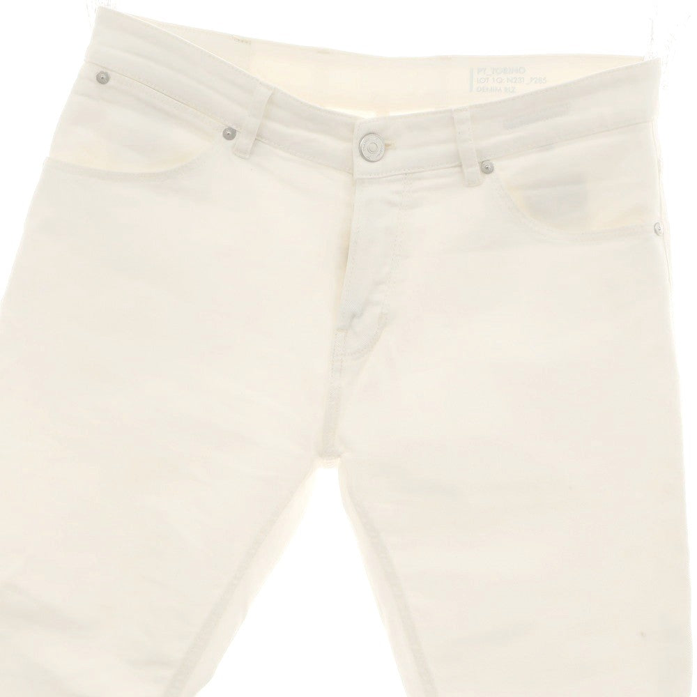 【中古】ピーティートリノ デニム PT TORINO DENIM REGGAE ストレッチ コットン デニムパンツ ホワイト【 33 】【 状態ランクB 】【 メンズ 】