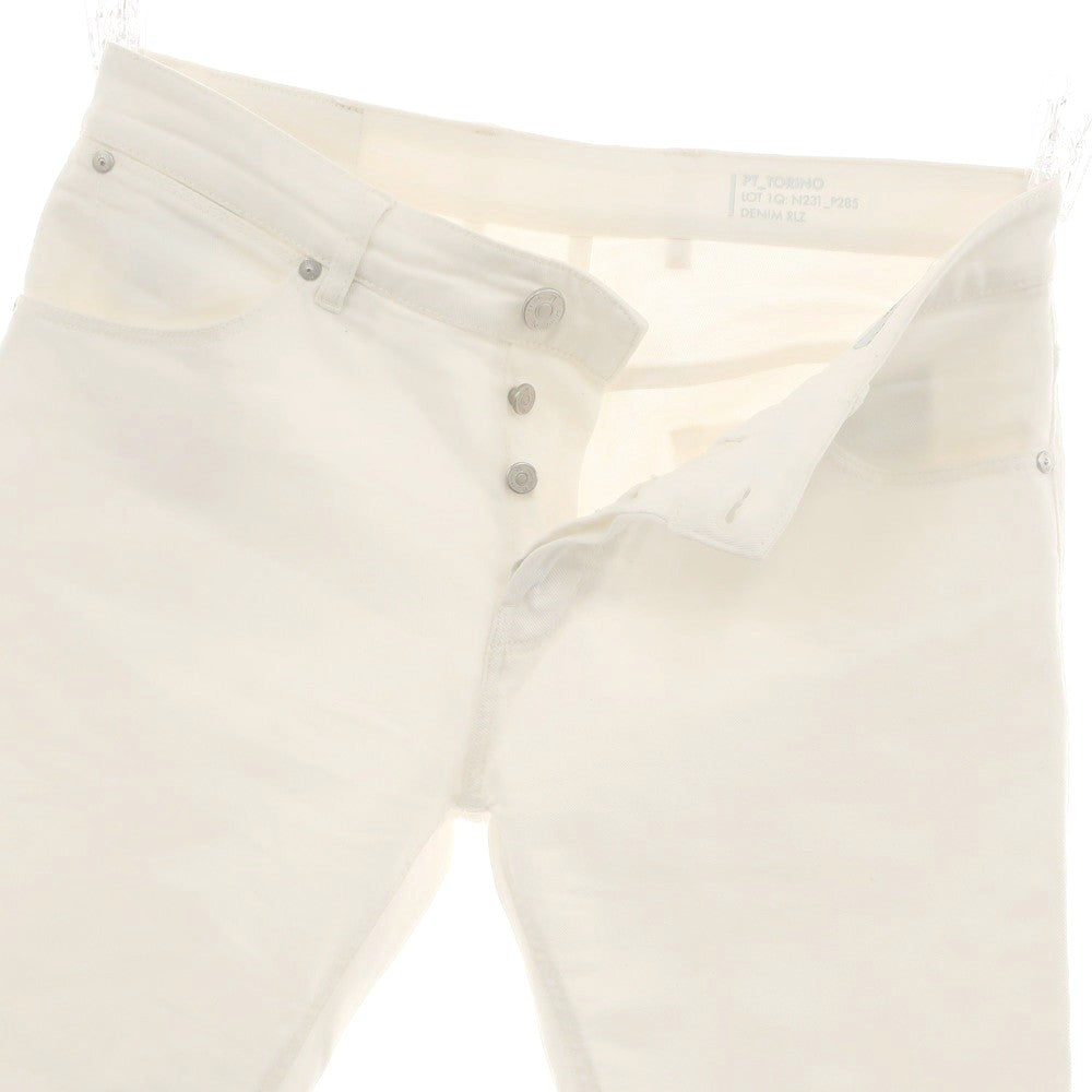 【中古】ピーティートリノ デニム PT TORINO DENIM REGGAE ストレッチ コットン デニムパンツ ホワイト【 33 】【 状態ランクB 】【 メンズ 】