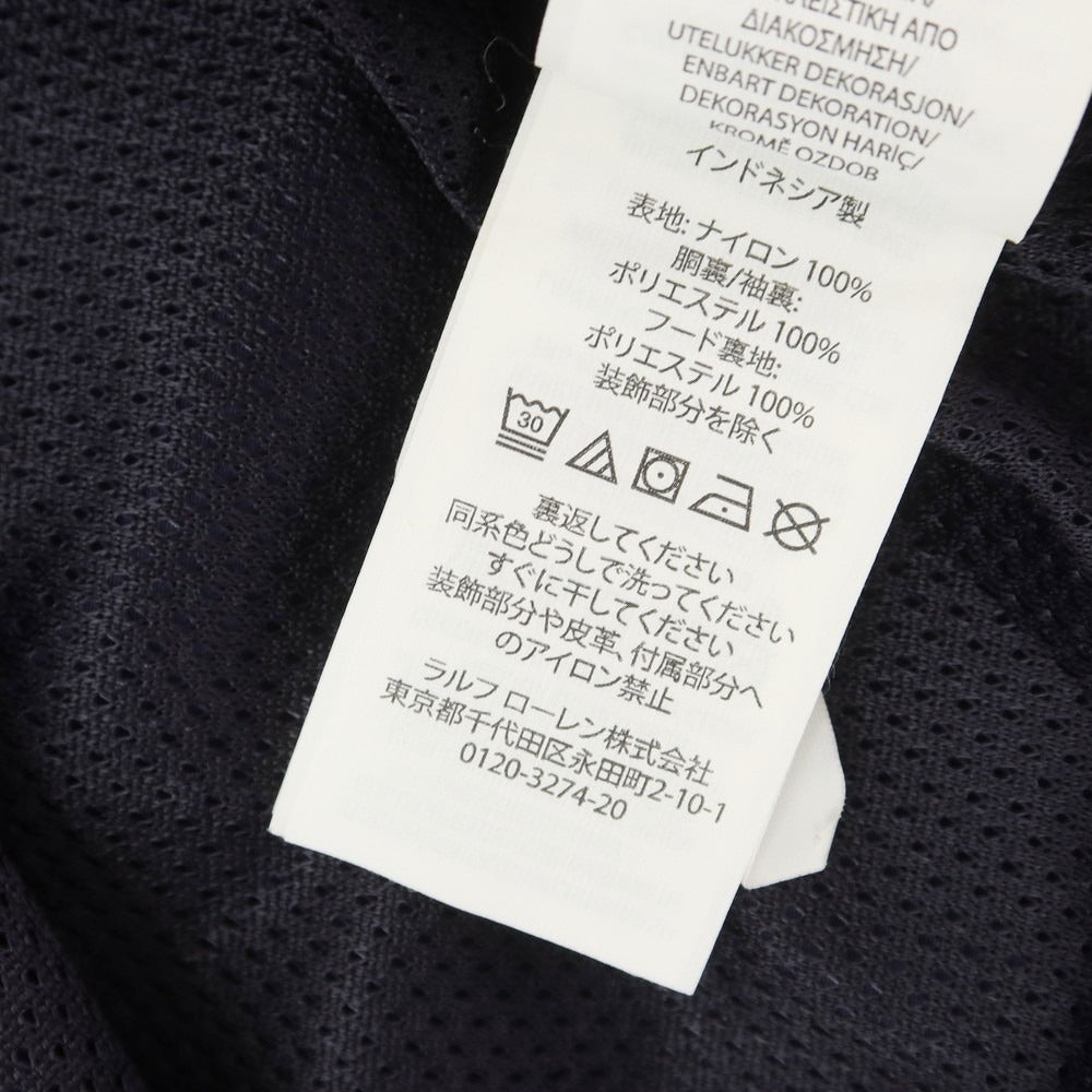 【中古】ポロ ラルフローレン Polo Ralph Lauren ナイロン ビッグポニー フーデッドブルゾン ネイビー【 M 】【 状態ランクC 】【 メンズ 】