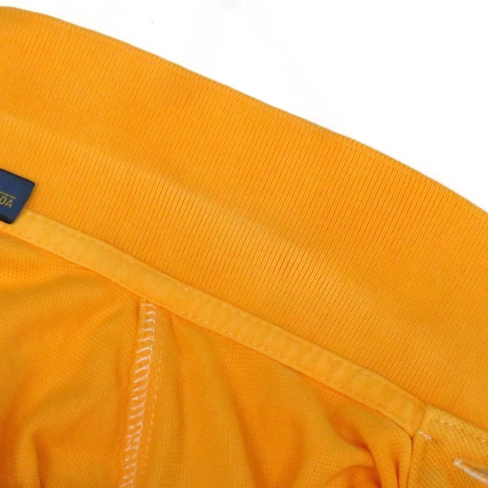 【中古】ポロ ラルフローレン Polo Ralph Lauren コットン 鹿の子 半袖ポロシャツ イエローオレンジ系【 L 】【 状態ランクC 】【 メンズ 】