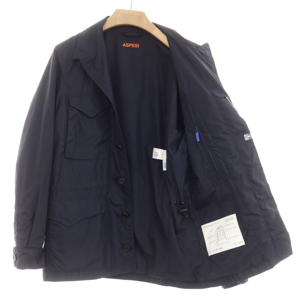 【中古】アスペジ ASPESI ナイロン M43 ミリタリージャケット ダークネイビー【 M 】【 状態ランクB 】【 メンズ 】