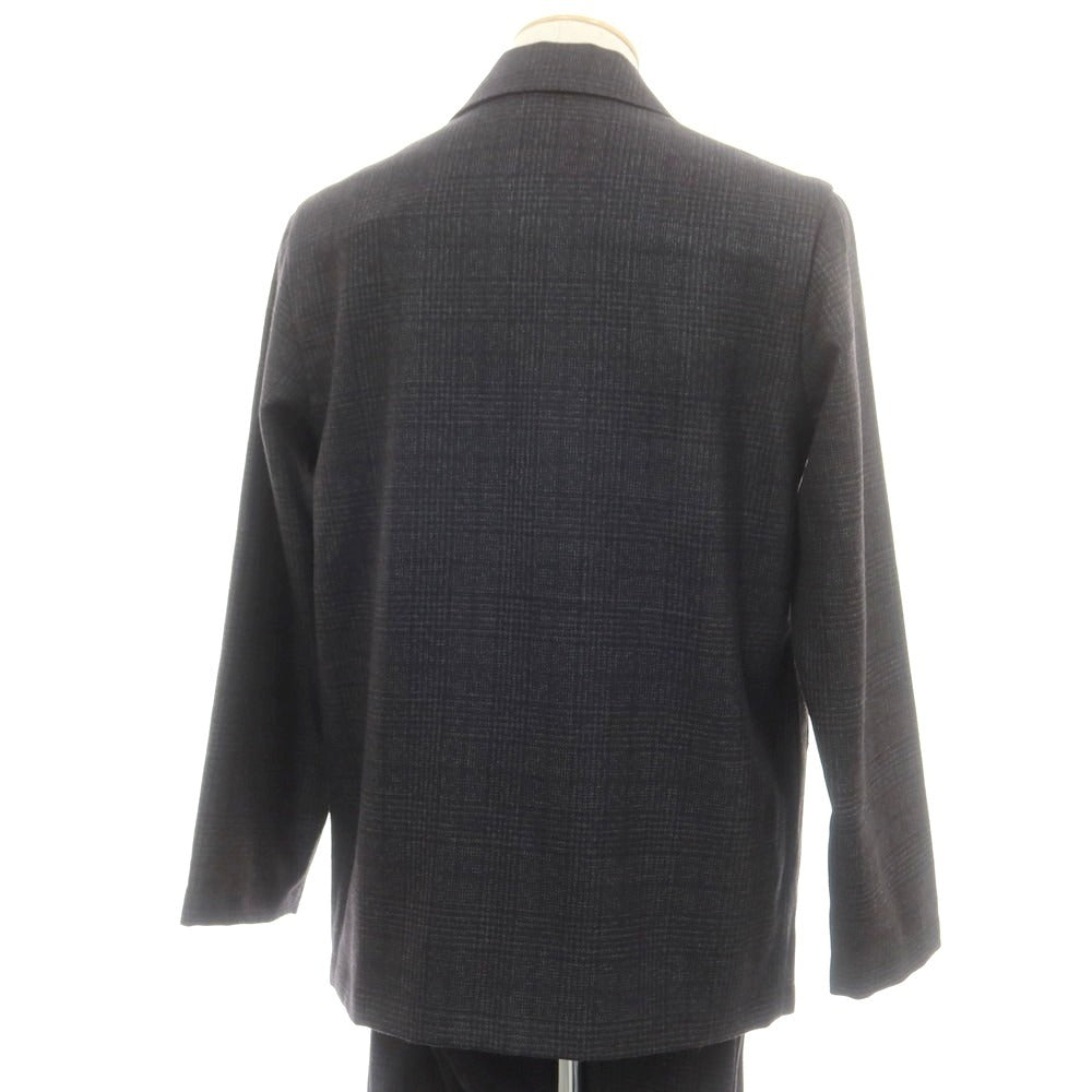 【中古】トゥモローランド TOMORROWLAND ウール チェック セットアップ ダークグレー【 S 】【 状態ランクB 】【 メンズ 】