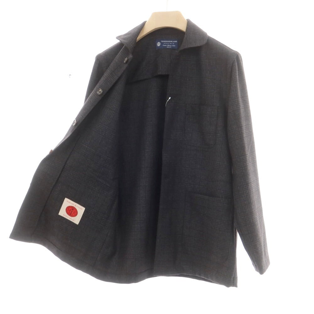 【中古】トゥモローランド TOMORROWLAND ウール チェック セットアップ ダークグレー【 S 】【 状態ランクB 】【 メンズ 】