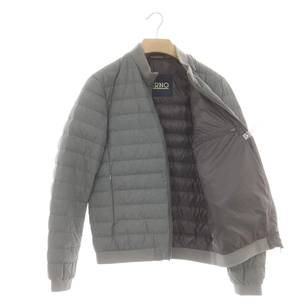 【中古】ヘルノ Herno ナイロン ダウンジャケット グレー【 50 】【 状態ランクB 】【 メンズ 】