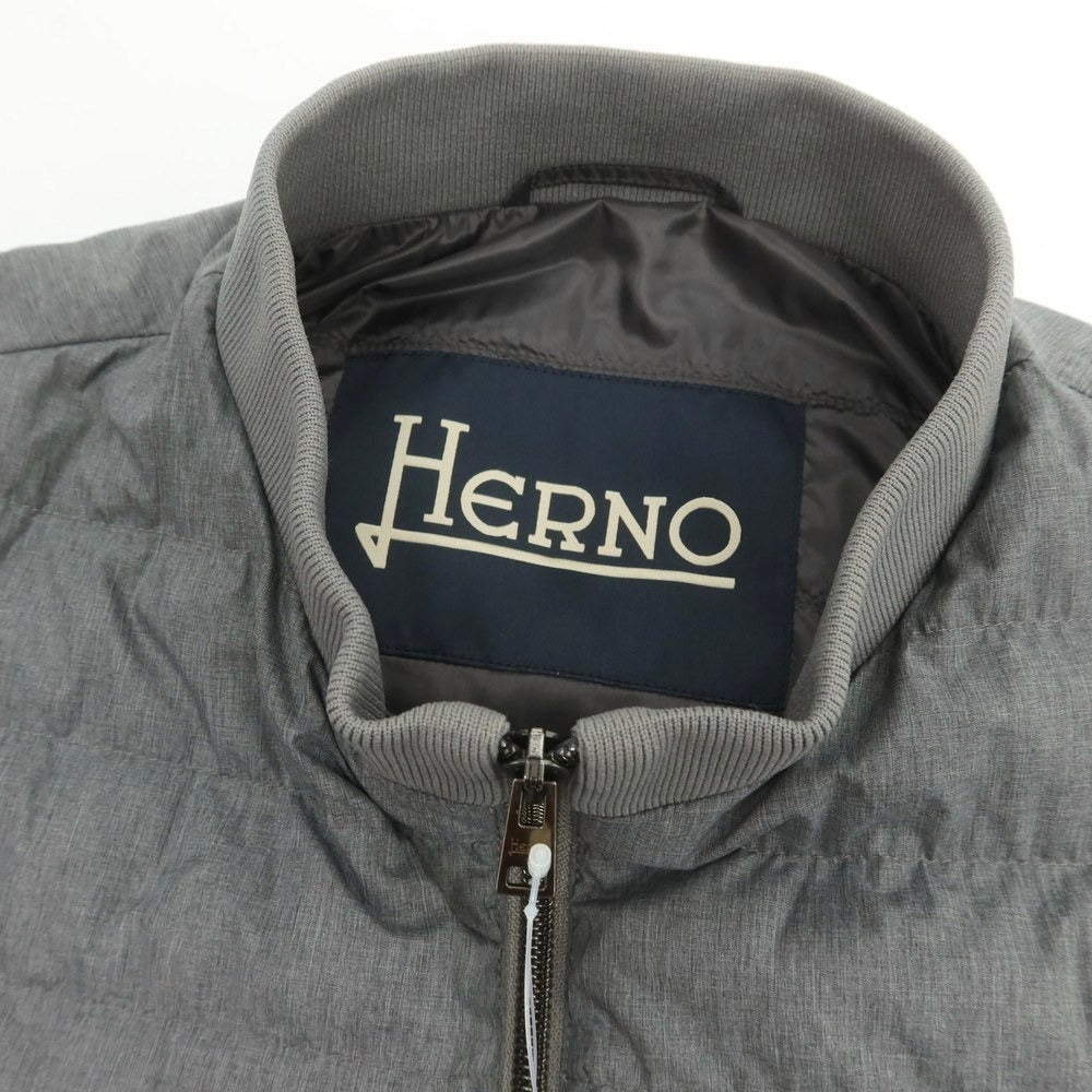 【中古】ヘルノ Herno ナイロン ダウンジャケット グレー【 50 】【 状態ランクB 】【 メンズ 】