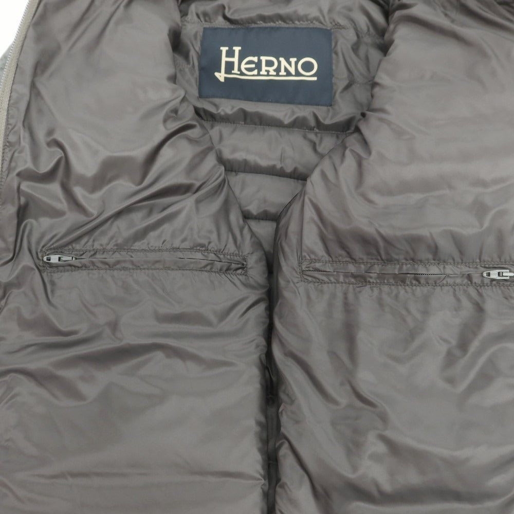 【中古】ヘルノ Herno ナイロン ダウンジャケット グレー【 50 】【 状態ランクB 】【 メンズ 】