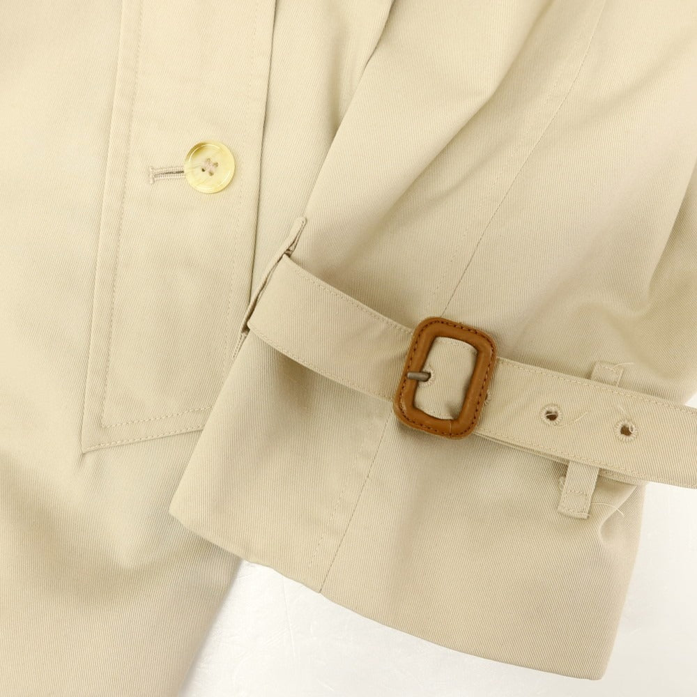 【中古】バーバリー BURBERRY ポリエステルコットン トレンチコート ライトベージュ【 50 】【 状態ランクC 】【 メンズ 】