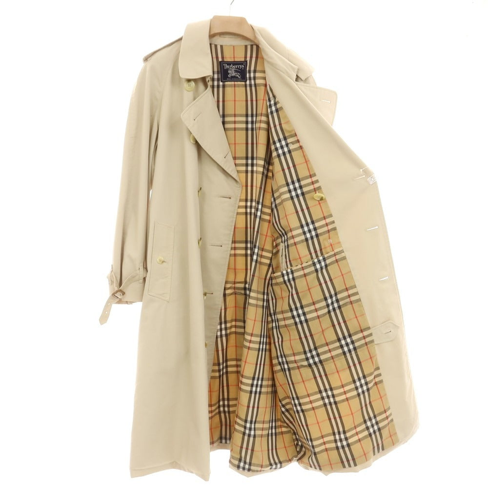 【中古】バーバリー BURBERRY ポリエステルコットン トレンチコート ライトベージュ【 50 】【 状態ランクC 】【 メンズ 】