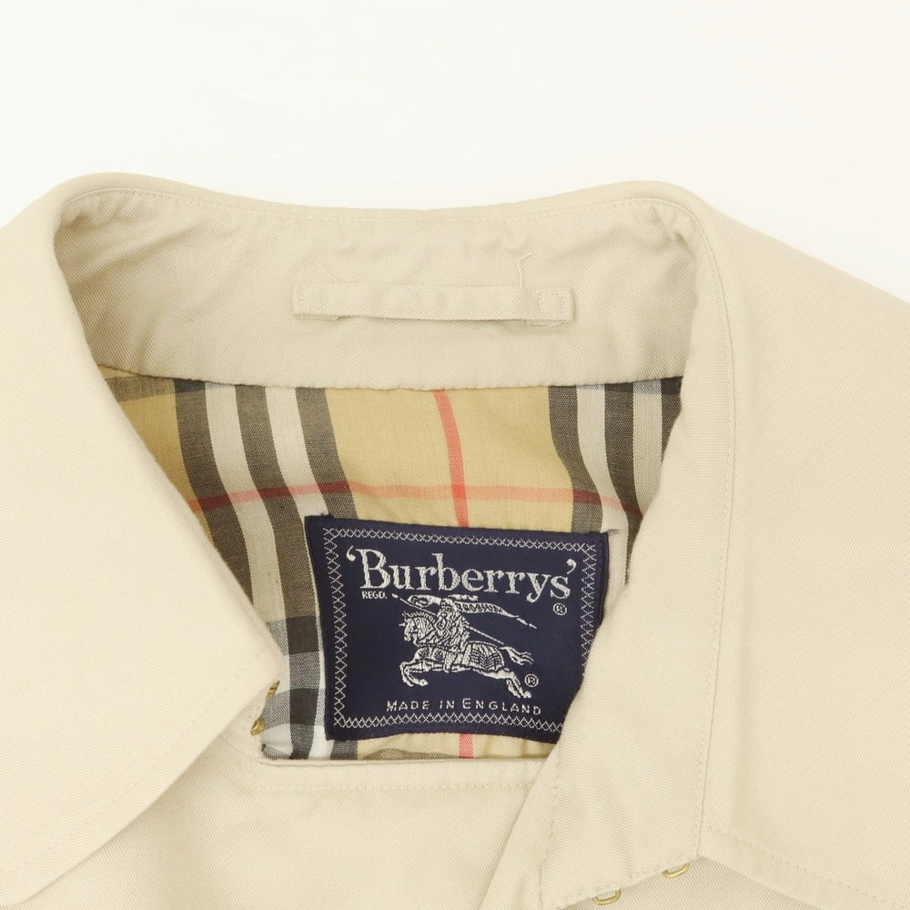 【中古】バーバリー BURBERRY ポリエステルコットン トレンチコート ライトベージュ【 50 】【 状態ランクC 】【 メンズ 】