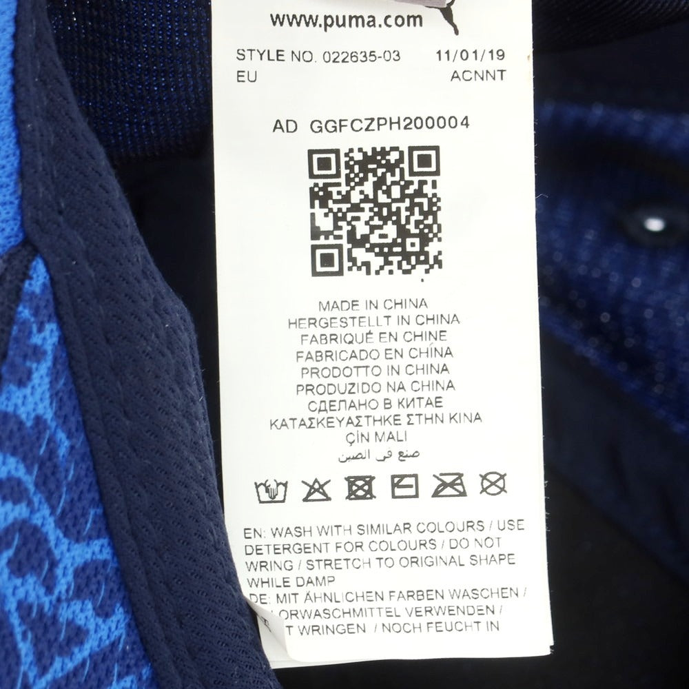 【中古】プーマ PUMA サッカーイタリア代表 エンブレム キャップ アズーロブルーxダークネイビー【 状態ランクB 】【 メンズ 】