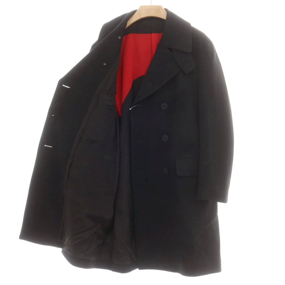 【中古】モーヴ MOVB ウール オーバーサイズ ピーコート ブラック【 46 】【 状態ランクB 】【 メンズ 】