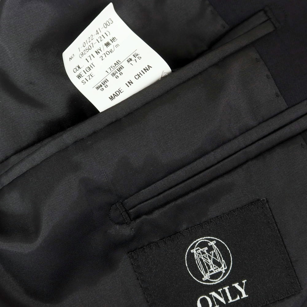 【中古】オンリー ONLY ウール 2つボタンスーツ ダークネイビー【 175AB (M位) 】【 状態ランクB 】【 メンズ 】