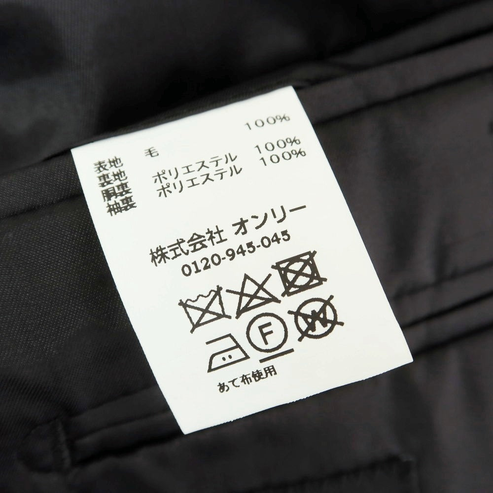 【中古】オンリー ONLY ウール 2つボタンスーツ ダークネイビー【 175AB (M位) 】【 状態ランクB 】【 メンズ 】