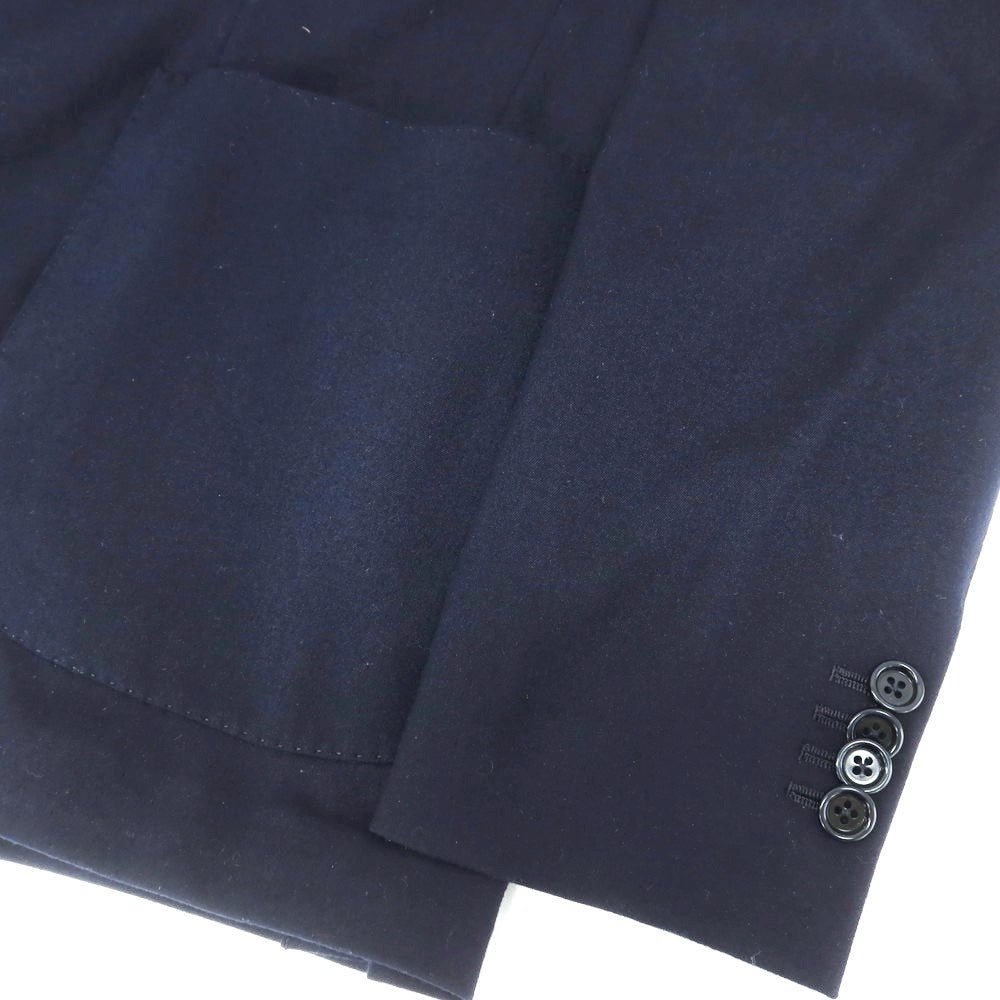 【中古】ラルディーニ LARDINI ポリエステルレーヨン 3つボタンスーツ ダークネイビー【 48 】【 状態ランクD 】【 メンズ 】