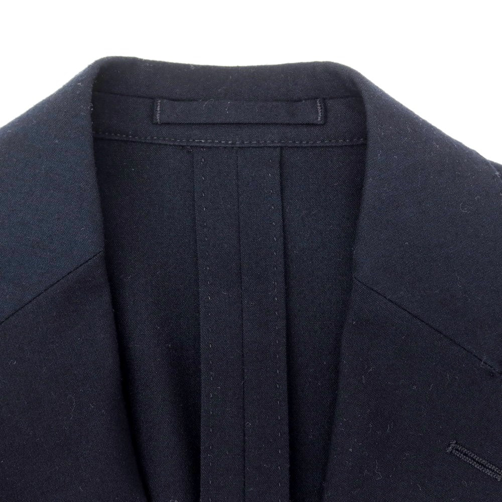 【中古】ラルディーニ LARDINI ポリエステルレーヨン 3つボタンスーツ ダークネイビー【 48 】【 状態ランクD 】【 メンズ 】