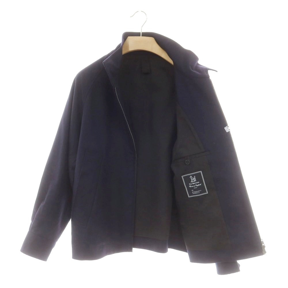 【中古】マーガレットハウエル MARGARET HOWELL FOX BROTHERS フランネルウール スイングトップ ブルゾン ネイビー【 M 】【 状態ランクB 】【 メンズ 】